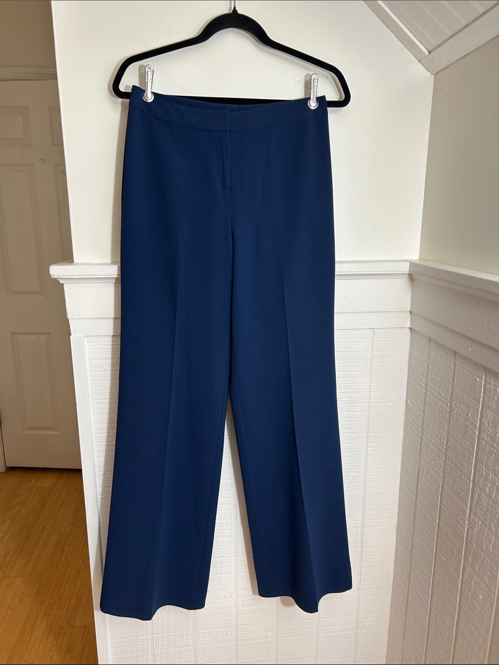 St. John Navy Blue Pleated Trouser Pants size 2